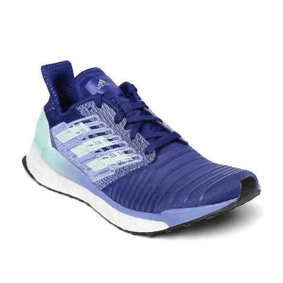 Adidas Solar Boost Running Sneakers in Blue Real Lilac  and Mint women’s size 7 - Picture 1 of 16